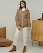 Doudoune Charlotte taupe