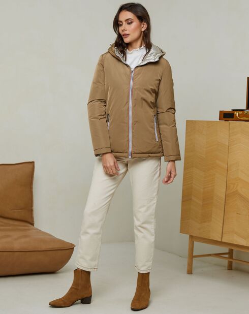 Doudoune Charlotte taupe