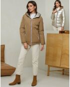 Doudoune Charlotte taupe