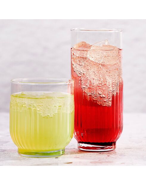 3 Gobelets Martin transparents - 33cl