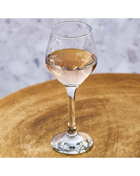 3 Verres à vin Style transparents -  26cl