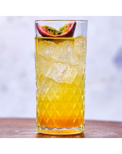 3 Gobelets Havana transparents -  35cl