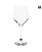 3 Verres à vin Style transparents - 45cl