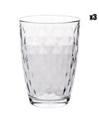 3 Gobelets Mirror transparents - 39cl