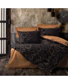 Parure housse de couette Dawn noire