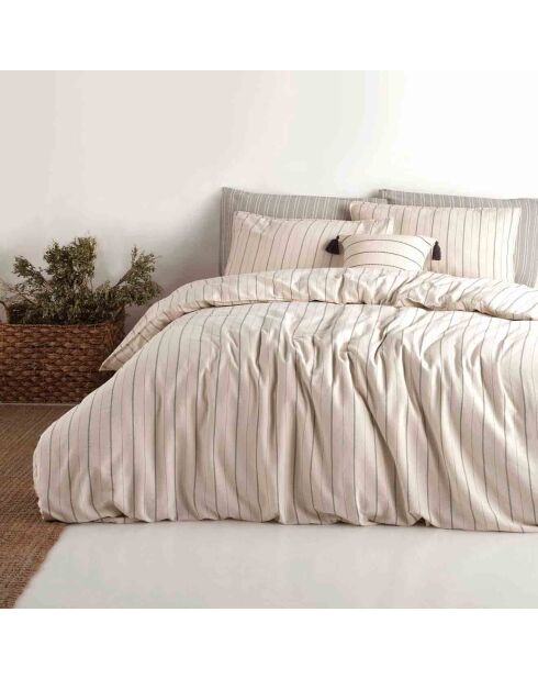 Parure housse de couette Tommy blanc/noir