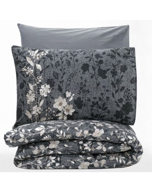 Parure housse de couette Comely anthracite