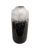 Vase Rain noir/blanc - 16x16x37 cm