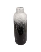 Vase Rain noir/blanc - 16x16x30.7 cm