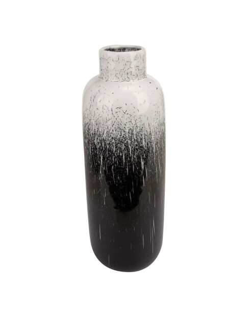 Vase Rain noir/blanc - 16x16x30.7 cm