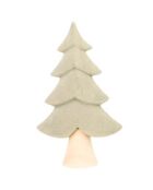 Arbre de Noël façon velours vert - 17.2x7.5x29.8 cm