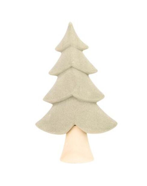 Arbre de Noël façon velours vert - 17.2x7.5x29.8 cm