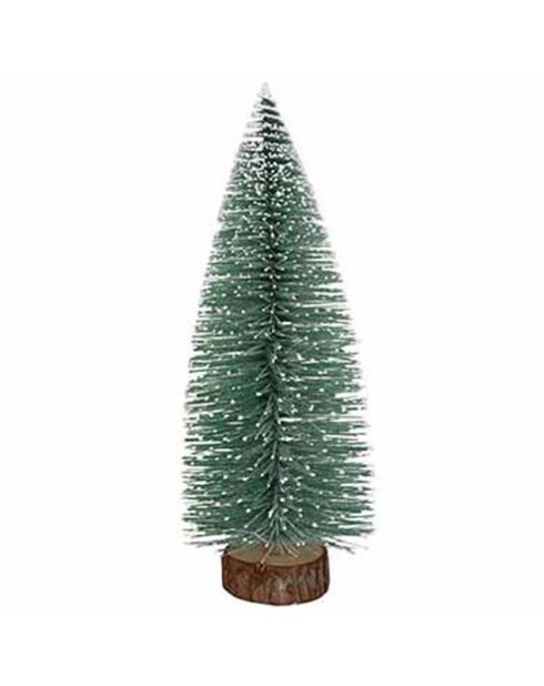 Arbre de Noël Snow vert - 14x14x40 cm