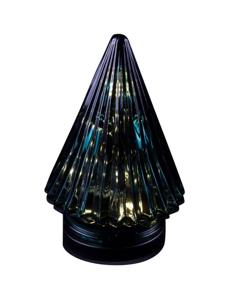 Sapin Noel en Cone LED vert - 12x12x18 cm