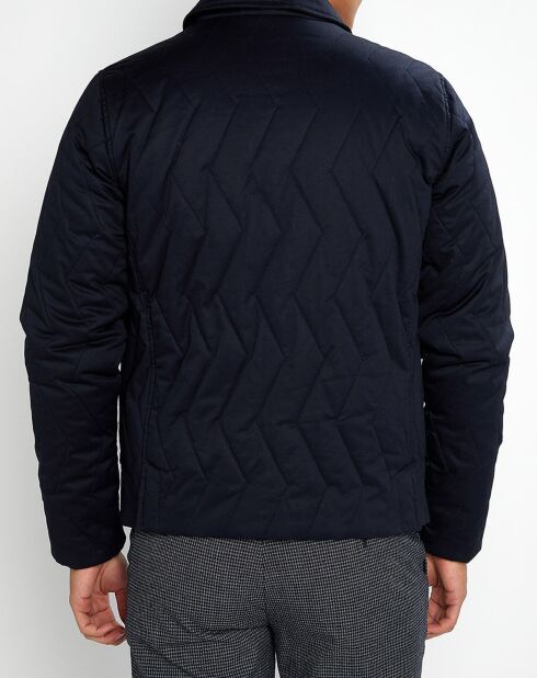Blouson Teddy Matelassé bleu marine