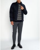 Blouson Teddy Matelassé bleu marine