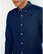 Chemise Coton Lyocell Rf bleue