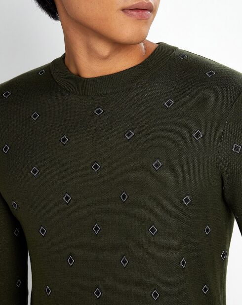 Pull Print Losange vert