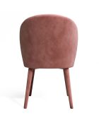 2 Chaises Ernst Velours Pieds velours  rose vintage - 63x49x84.5 cm