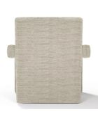 Fauteuil Ema en velours beige - 73x85x75 cm