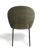 2 Chaises Aria Velours texturé kaki - 54x54x87 cm