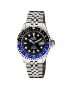 Automatisch Wall Street herenhorloge van zilverstaal