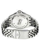 Automatisch Wall Street herenhorloge van zilverstaal