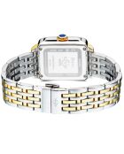 Montre Bari Tortoise Femme Quartz en Acier & Diamants 0.09 ct doré/argenté