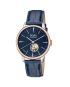 Montre Mulberry Homme Automatique en Cuir bleue