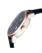 Montre Mulberry Homme Automatique en Cuir bleue