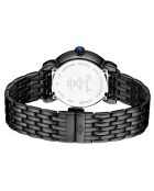 Montre Marsala Tortoise Femme Quartz en Acier & Diamants 0.063 ct noire