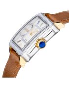 Montre Padova Gemstone Femme Quartz en Cuir & Diamant 0.012 ct taupe