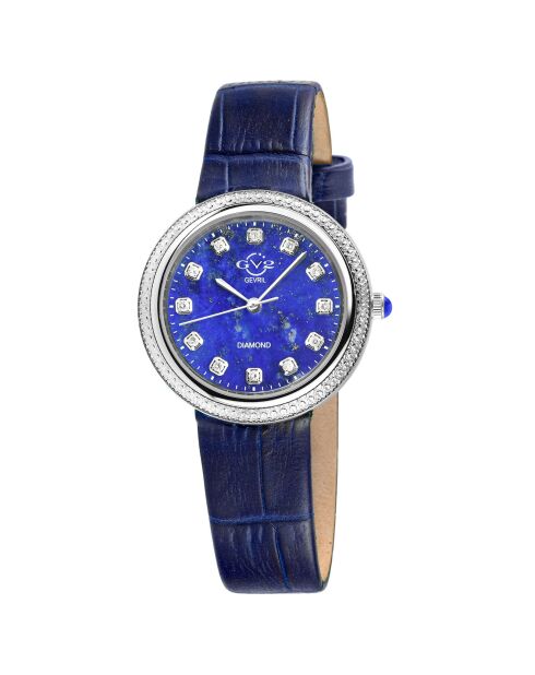 Montre Arezzo Femme Quartz en Cuir bleue