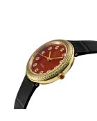 Montre Arezzo Femme Quartz en Cuir noire