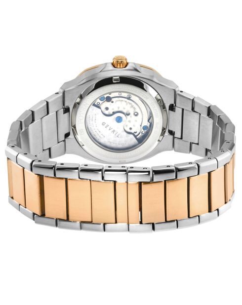 Potente Automatic herenhorloge in zilver/roségoud staal