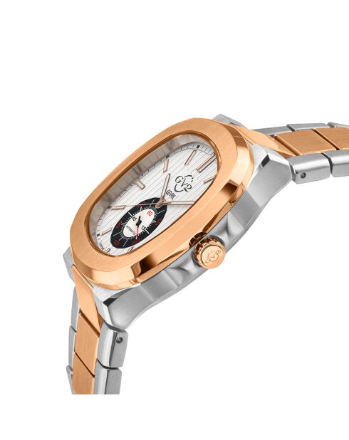 Potente Automatic herenhorloge in zilver/roségoud staal