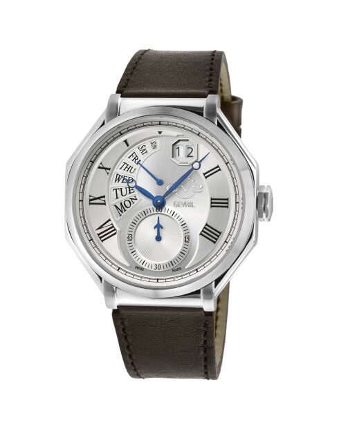 Montre Marchese Homme Quartz en Cuir marron