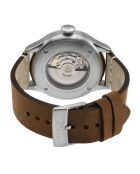 Montre Vaughn Homme Automatique en Cuir marron rouille