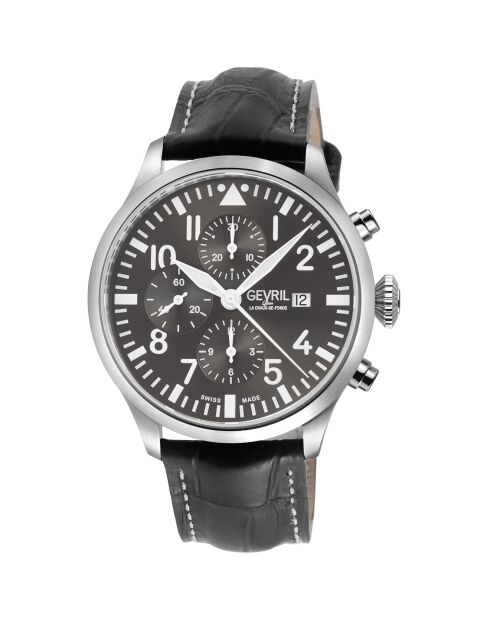 Orologio automatico in pelle marrone da uomo Vaughn