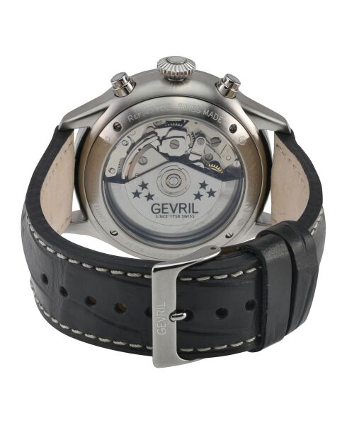 Orologio automatico in pelle marrone da uomo Vaughn