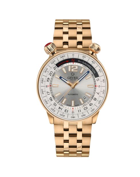 Montre Wallabout Homme Automatique en Acier rose doré