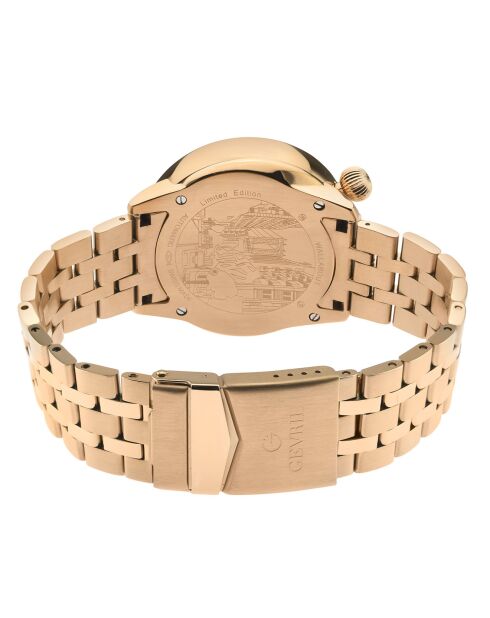 Montre Wallabout Homme Automatique en Acier rose doré