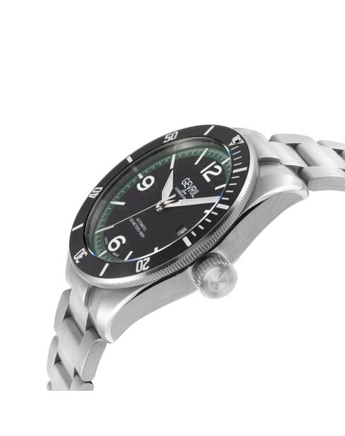 Orologio automatico da uomo Yorkville in acciaio argentato