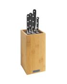 Bloc spaguetti + 5 couteaux en bois clair Origin marron - 26x15.5 cm