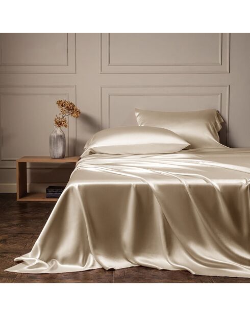 Housse de couette en Soie ivoire