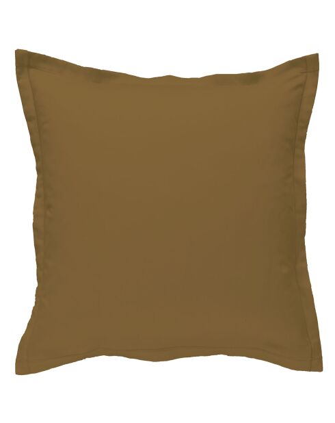 Taie d'oreiller en percale de coton  bronze