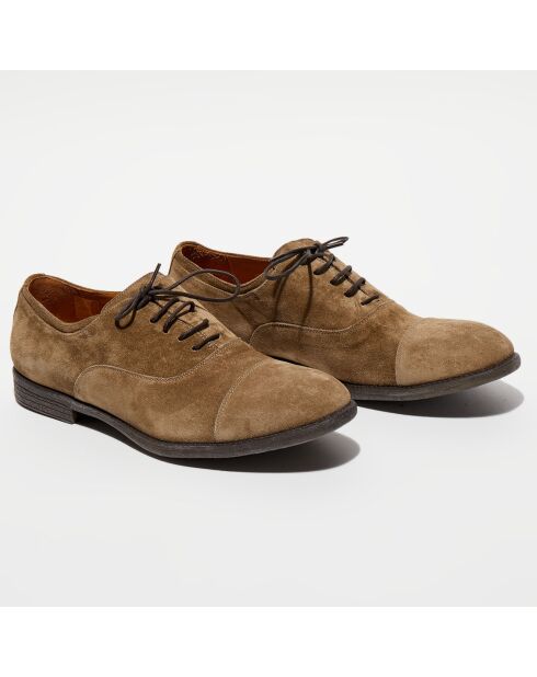 Derbies en Cuir Reno kaki