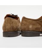 Derbies en Cuir Reno kaki