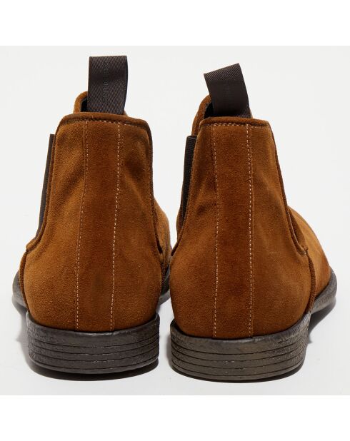 Chelsea boots en Cuir Reno marron