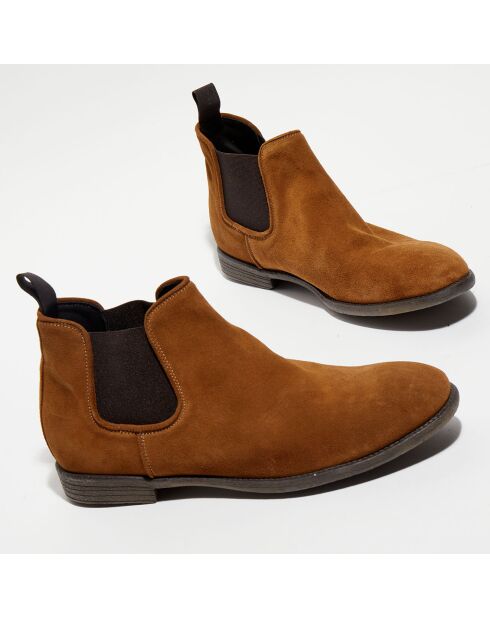 Chelsea boots en Cuir Reno marron